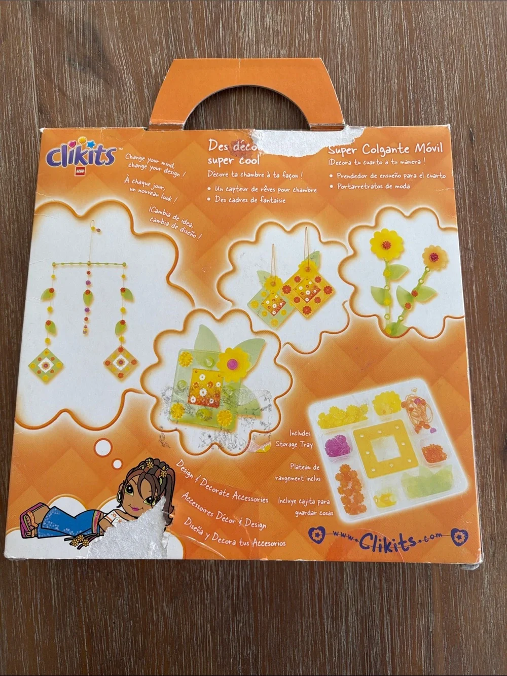 New Vintage LEGO Clikits Cool Room Catchers Box Shows Damage